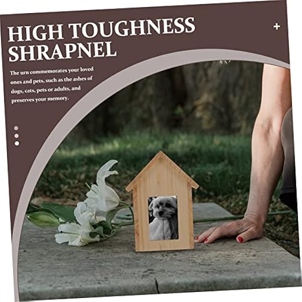 Didiseaon 2 Stuks Huisdier Urn Ornament Fotolijst Honden Gedenkteken Urn Kitten Urnen Kat Urnen Voor As Katten As As Urnen Voor Honden Houten Fotolijsten Huisdier Gedenkteken Aandenken Urn